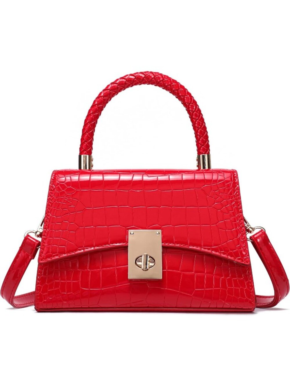 Women's Red Small Crossbody Bag Mini Satchel Cute Shoulder Purse Bag